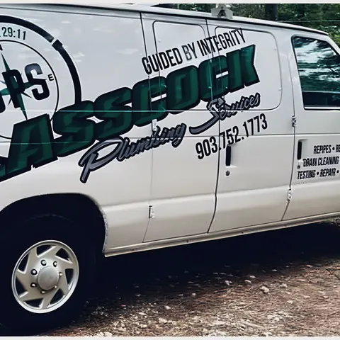 A photograph of its work, from Glasscock Plumbing Services’s own photographs.